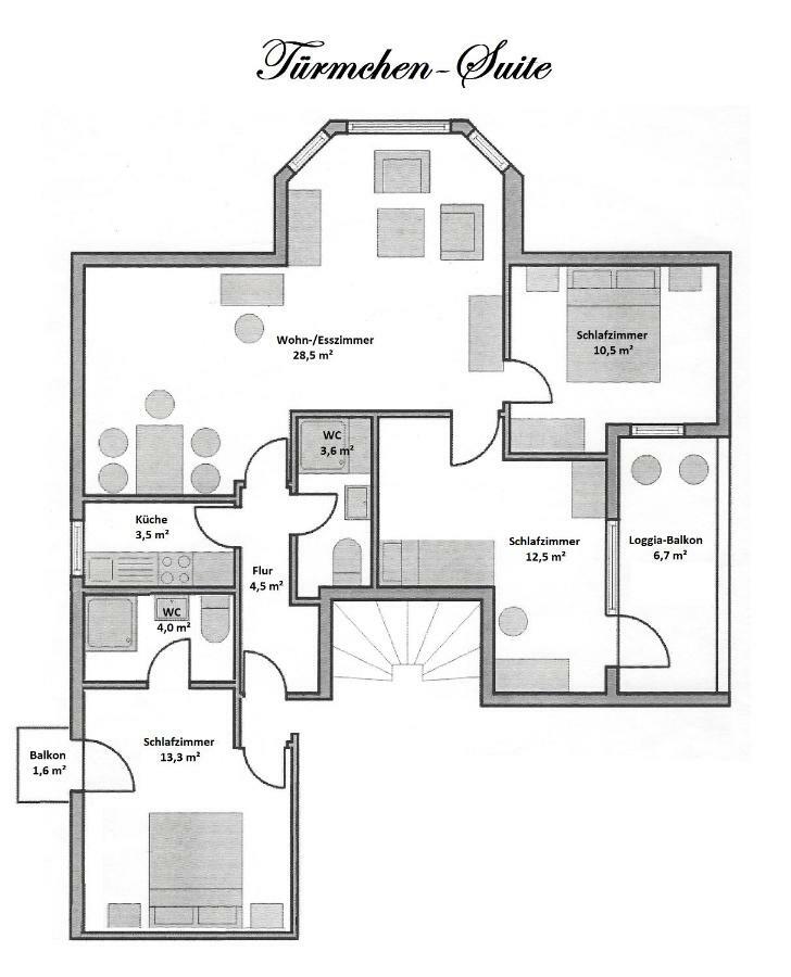 Rosenschloesschen Apartment Landkern Екстериор снимка